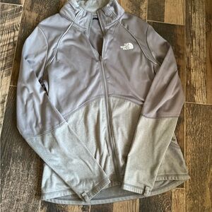 The North Face Light Gray Zip-Up Jacket